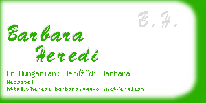 barbara heredi business card